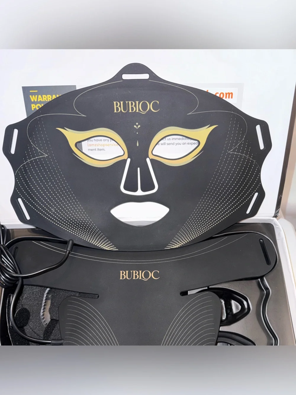 LED Red Light Face & Neck Mask Set, NEW